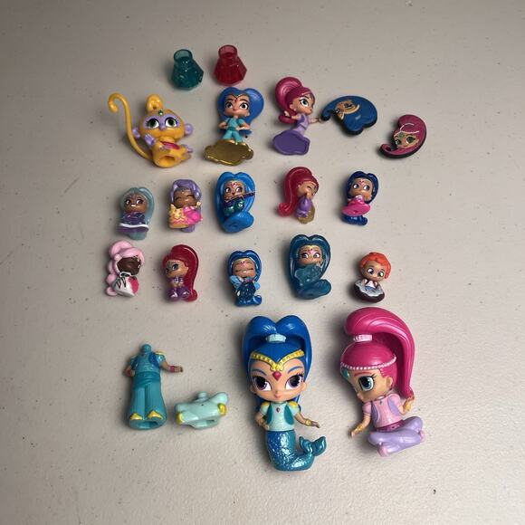 Shimmer & Shine Teenie Genies Nickelodeon Mini Figures Variety Lot + Jibbitz - Picture 1 of 13